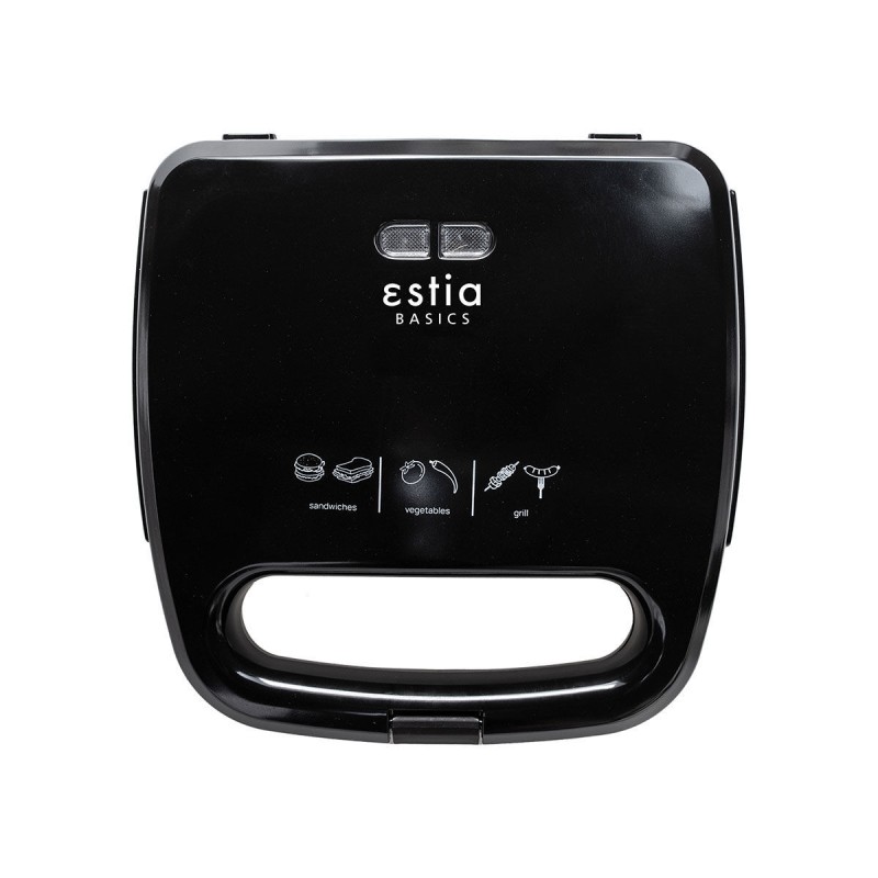 Estia Black Plus Τοστιέρα 750W 2 Θέσεων 06-10027