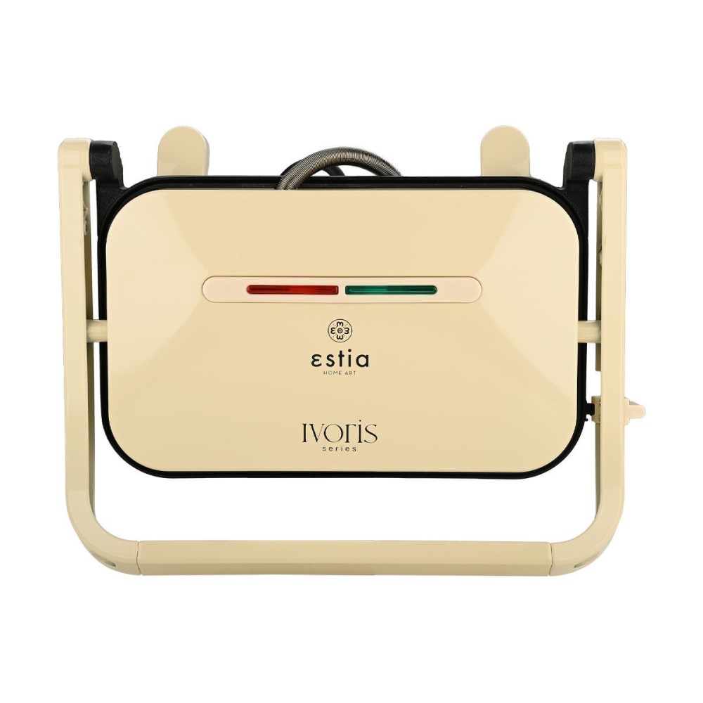 Estia Ivoris Deluxe Σετ 2 Τεμαχίων – Ηλεκτρικός Βραστήρας XL 1.7lt 2200W & Τοστιέρα-Γκριλιέρα 1300W με Αντικολλητικές Πλάκες