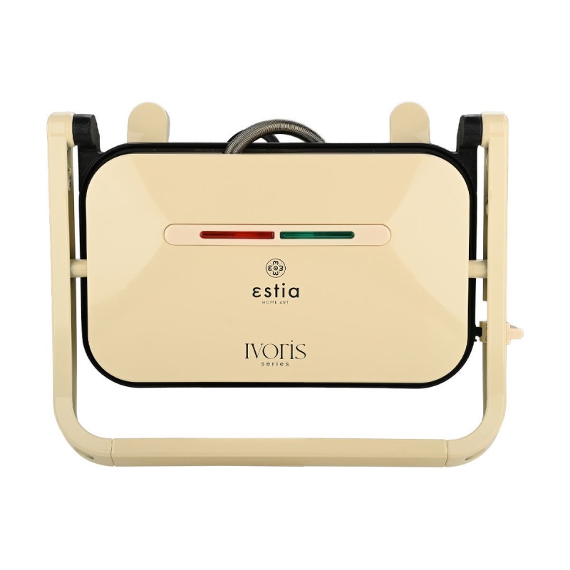 Estia Ivoris Deluxe Σετ 2 Τεμαχίων – Ηλεκτρικός Βραστήρας XL 1.7lt 2200W & Τοστιέρα-Γκριλιέρα 1300W με Αντικολλητικές Πλάκες