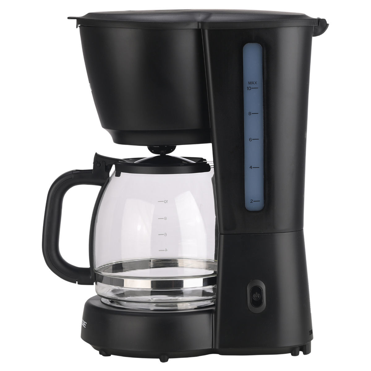 Estia Ιntense Dark Καφετιέρα Φίλτρου 1000W Πλαστική με Γυάλινη Κανάτα 1.25lt 