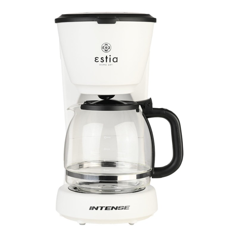 Estia Ιntense Luminus Καφετιέρα Φίλτρου 1000W Πλαστική με Γυάλινη Κανάτα 1.25lt 