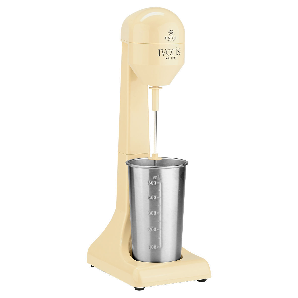 Estia Ivoris Επιτραπέζια Φραπεδιέρα 100W με Ανοξείδωτο Ποτήρι 500ml & 2 Ταχύτητες
