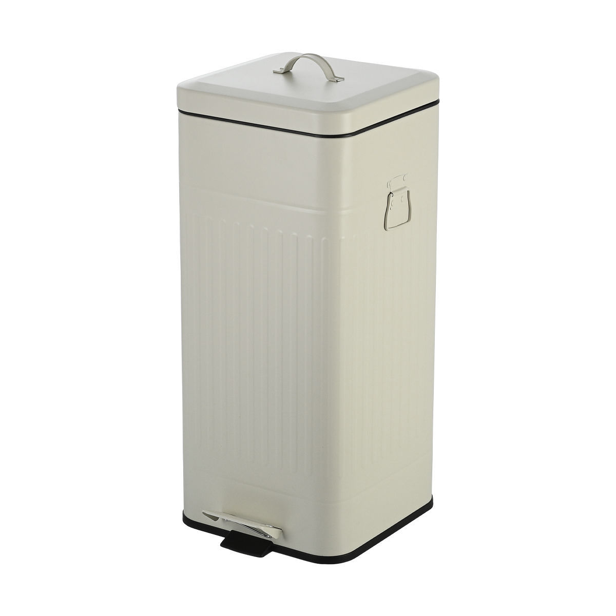 Estia Antigua Ivory Ατσάλινος Κάδος Απορριμμάτων Κουζίνας 30lt με Μηχανισμό Soft Close & Αποσπώμενο Κάδο