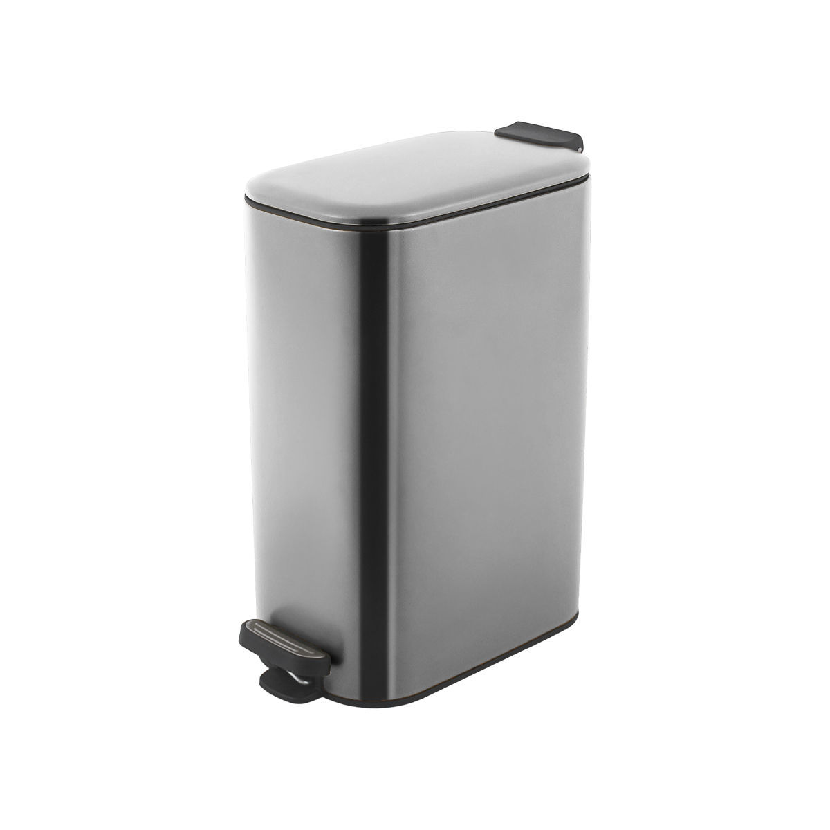 ESTIA Slim Κάδος Απορριμμάτων Κουζίνας 30Lt Inox με Soft Close & Αποσπώμενο Κάδο