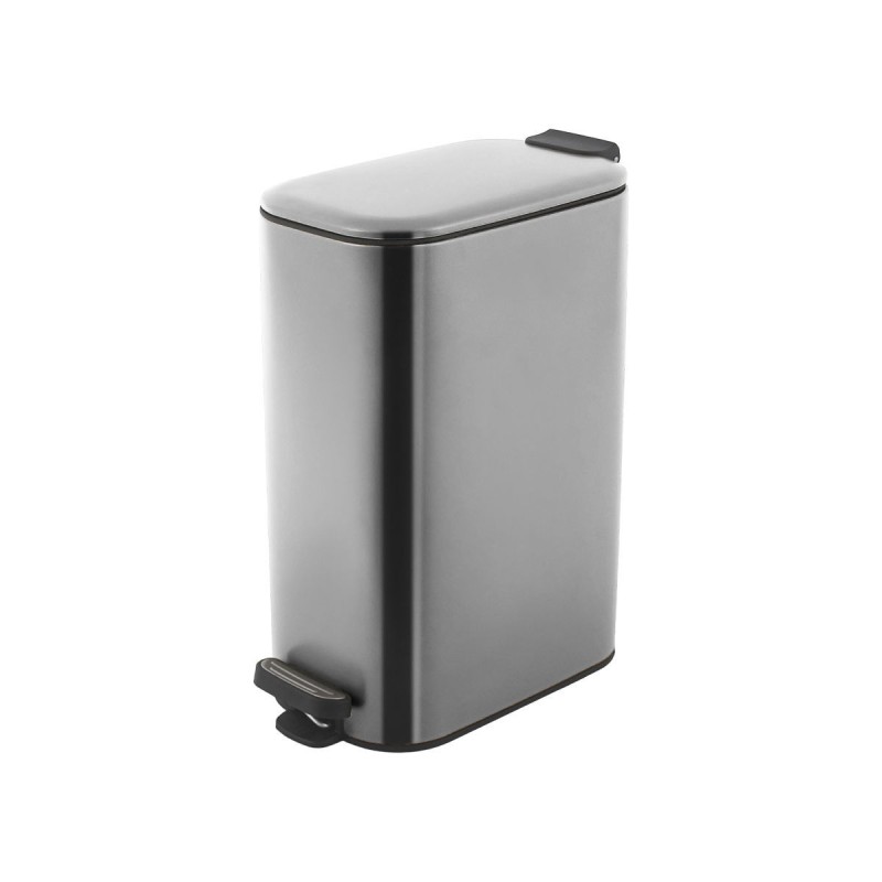 ESTIA Slim Κάδος Απορριμμάτων Κουζίνας 30Lt Inox με Soft Close & Αποσπώμενο Κάδο