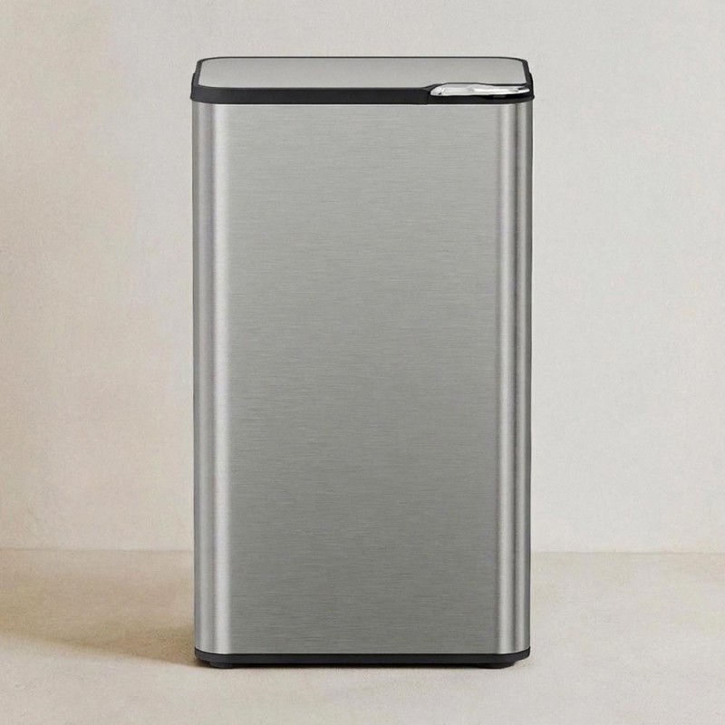 ESTIA Tapbin Κάδος Απορριμμάτων 80Lt Γκρι με Άνοιγμα One-Touch με Κουμπί