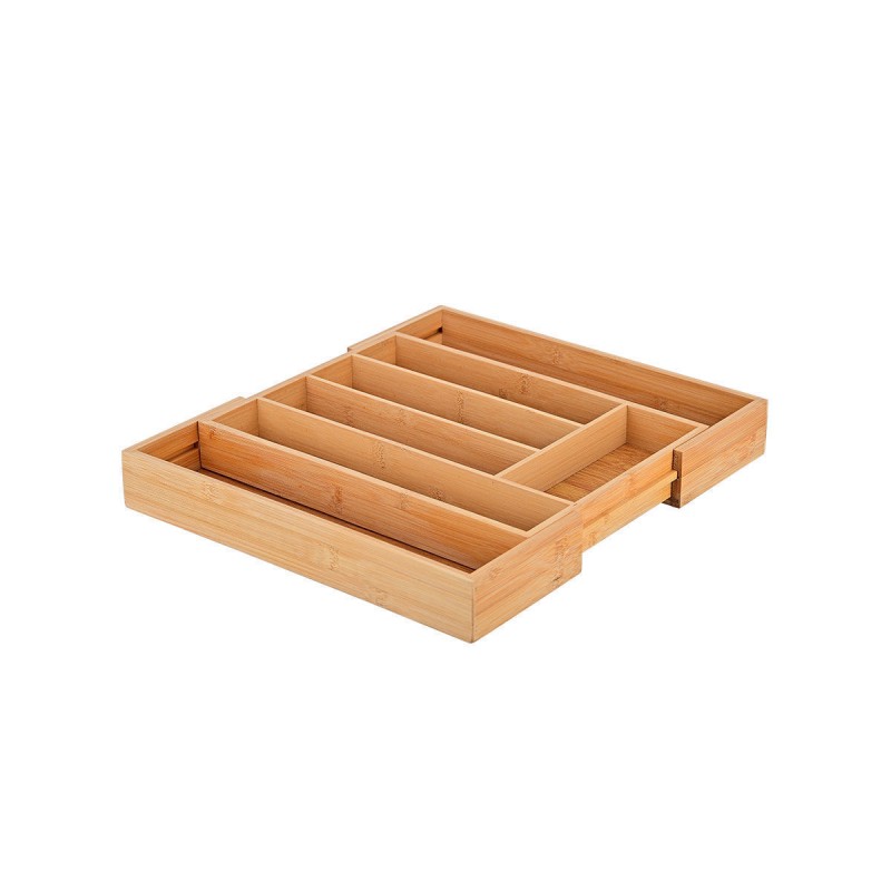 Estia Bamboo Essentials Θήκη Συρταριού για Μαχαιροπίρουνα (25-37x33x5) Επεκτεινόμενη 7 Θέσεων 01-17613