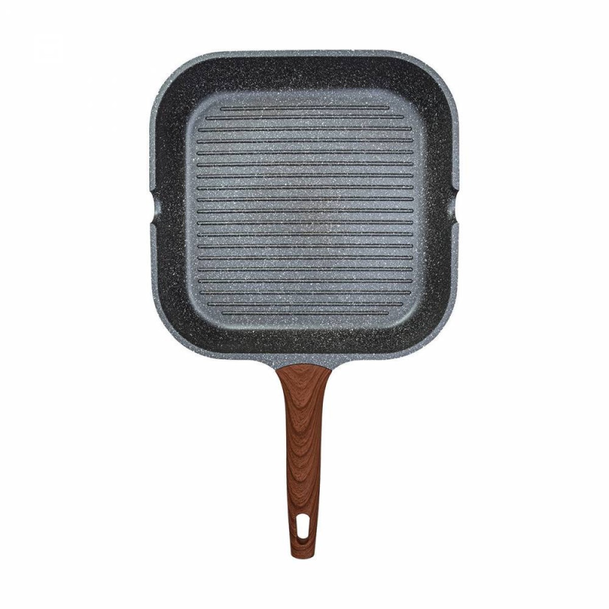 Estia Stone Σετ 3 Τηγάνια (20cm + 26cm + 28cm) & Γκριλιέρα 28cm – Χυτό Αλουμίνιο Υψηλής Ποιότητας & Αντικολλητική Επίστρωση Πέτρας