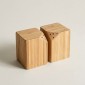 ESTIA Σετ 2 Δοχεία Αλατιού/Πιπεριού Μαγνητικά - Bamboo Essentials