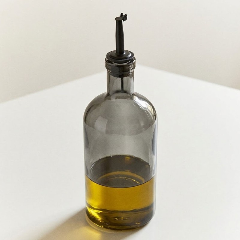 ESTIA Γυάλινο Μπουκάλι Λαδιού 500ml Γκρι - Nebula