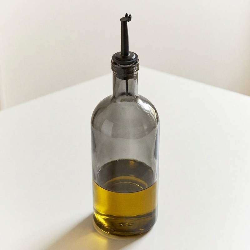 ESTIA Γυάλινο Μπουκάλι Λαδιού 750ml Γκρι - Nebula