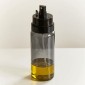 ESTIA Γυάλινο Δοχείο Λαδιού 230ml Γκρι – 2 σε 1 με Στόμιο Ροής & Κεφαλή Ψεκασμού