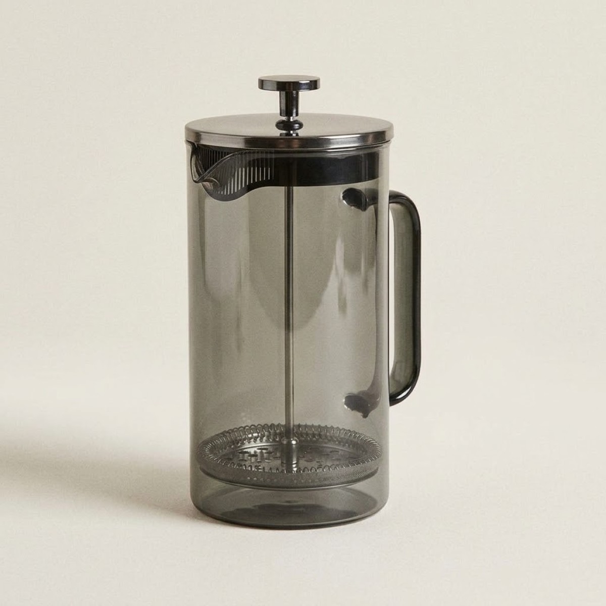 ESTIA Γυάλινη Καφετιέρα 1000ml με Έμβολο Γκρι – Yalo
