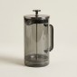 ESTIA Γυάλινη Καφετιέρα 1000ml με Έμβολο Γκρι – Yalo