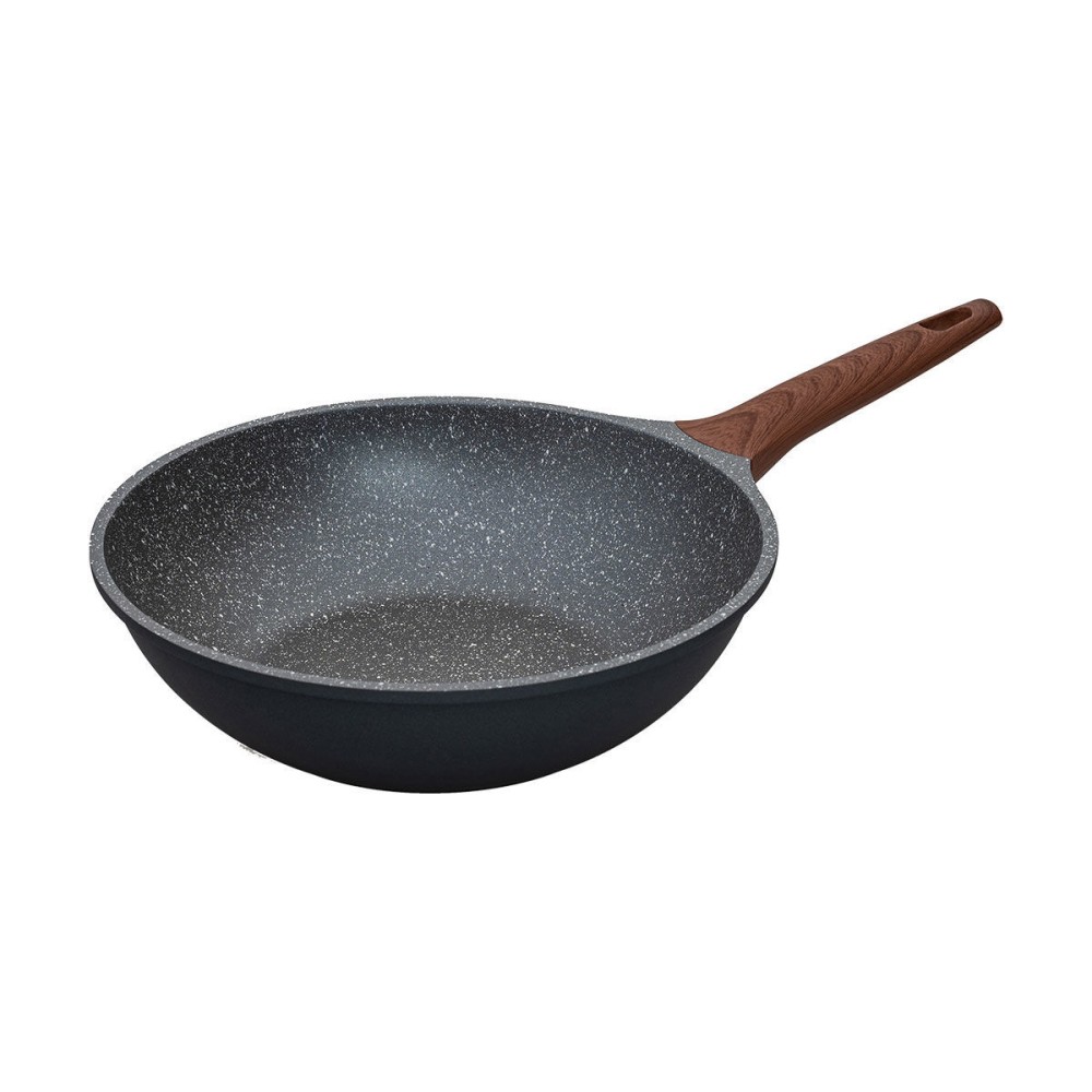 Estia Stone Τηγάνι Wok Ν.28 Αντικολλητικό Χυτού Αλουμινίου