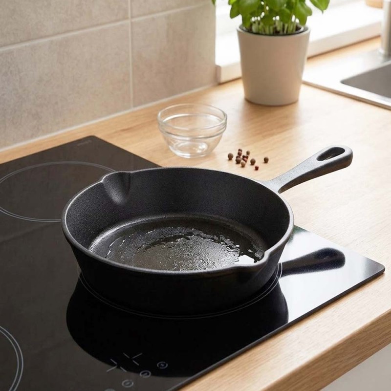 Estia Iron Series Μαντεμένιο Τηγάνι 20cm - Κατάλληλο για Εστίες, Φούρνο & BBQ
