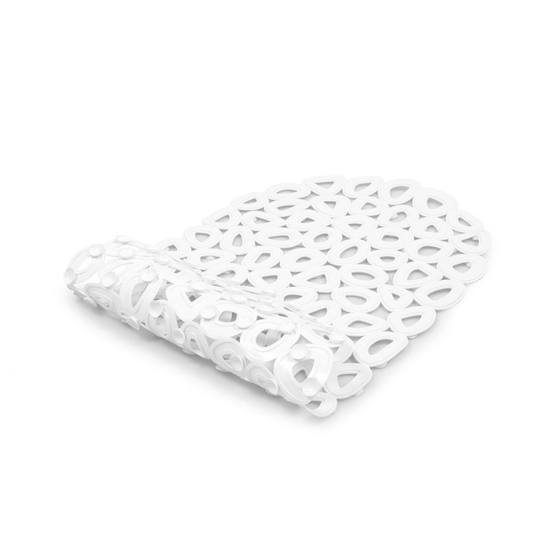 Estia White Αντιολισθητικό Πατάκι Μπανιέρας (68x35) με Βεντούζες 02-11567