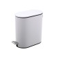 Estia Slim Mat White Πεντάλ 5Lt Μεταλλικό με Soft Close 02-14575