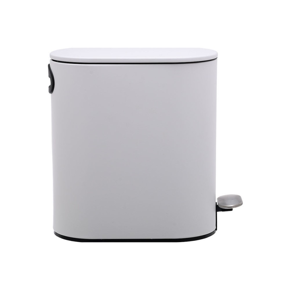 Estia Slim Mat White Σετ Πεντάλ 5Lt + Πιγκάλ Μεταλλικό με Soft Close 02-14575-92