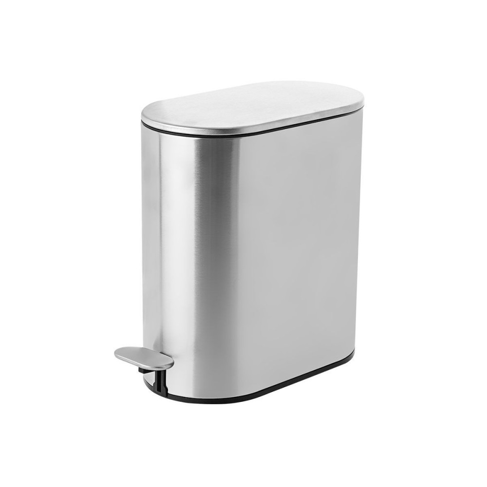 Estia Slim Inox Πεντάλ 5Lt Ανοξείδωτο με Soft Close 02-5542