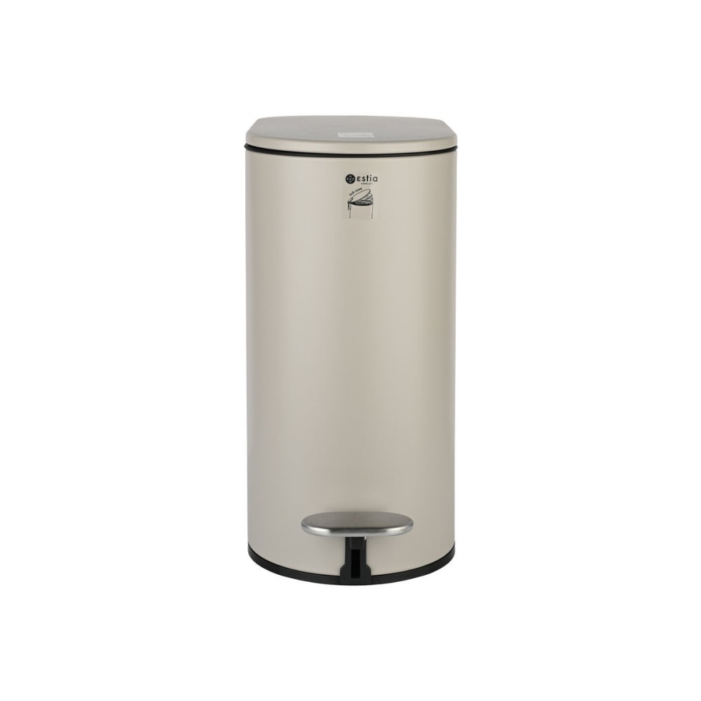 Estia Slim Mat Taupe Πεντάλ 5Lt Μεταλλικό με Soft Close 02-19129