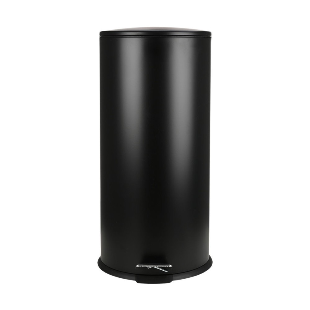 Estia Classic Black Ανοξείδωτος Κάδος Απορριμμάτων Κουζίνας 30lt με Μηχανισμό Soft Close & Αποσπώμενο Κάδο