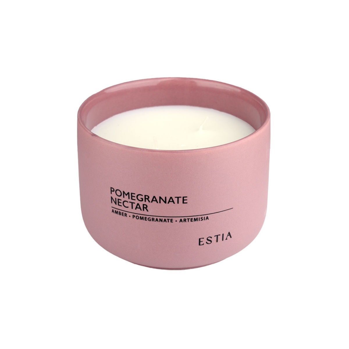 Urban Luxury Spa Σετ: 3 Πετσέτες 600gsm 100% Βαμβάκι Πεννιέ Pink & Estia Pomegranate Nectar Αρωματικό Κερί 280g
