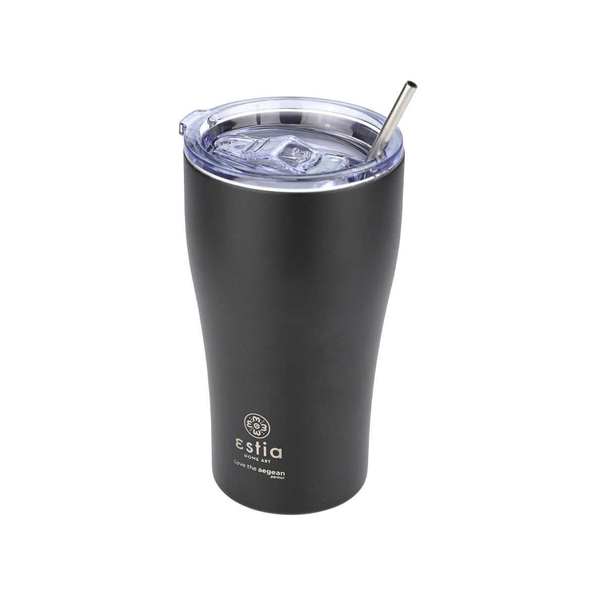 Θερμός Coffee Mug 500ml Estia Save The Aegean Midnight Black 01-23122