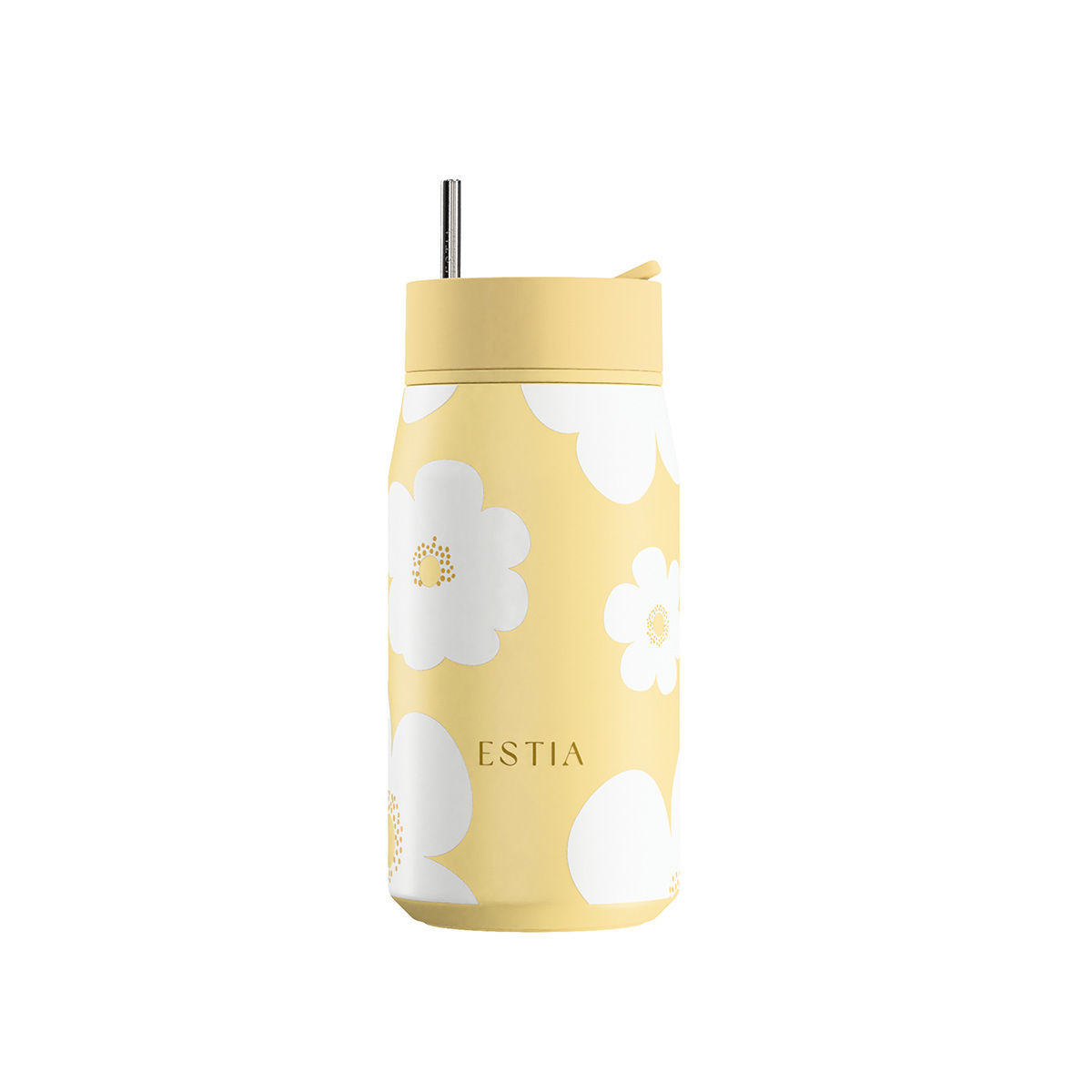 ESTIA Lens Ανοξείδωτο Θερμός 360ml Yellow Daisy