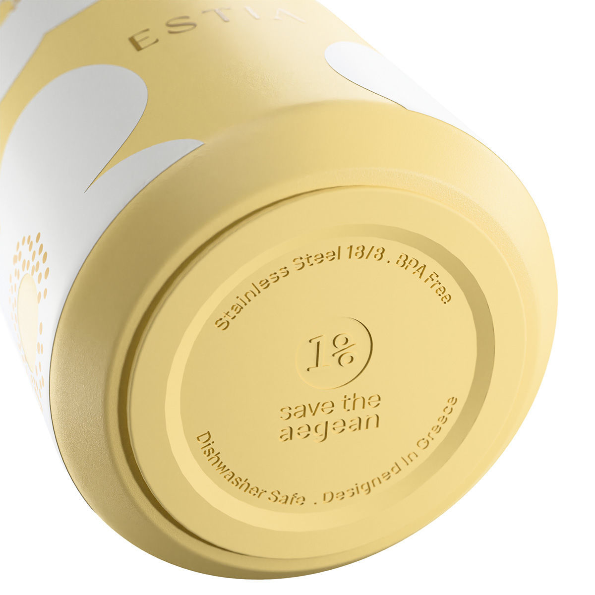 ESTIA Lens Ανοξείδωτο Θερμός 360ml Yellow Daisy