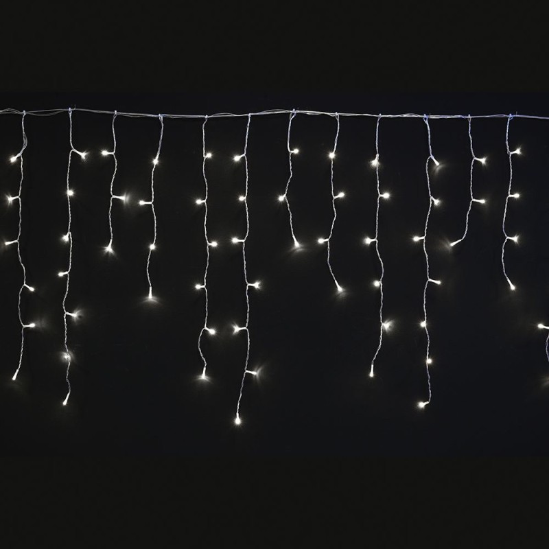 150 LED Σταλακτίτης με Διάφανο Καλώδιο Λευκό Φως Επεκτεινόμενο Σταθερό 60x300cm Εσωτερ. & Εξωτ. Χώρου Iliadis 73504