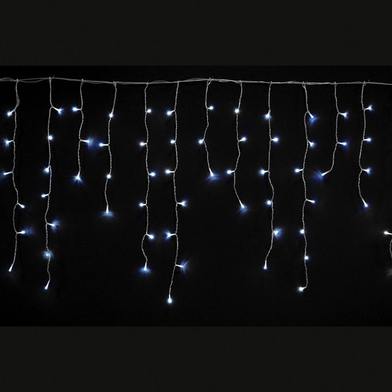 150 LED Σταλακτίτης με Διάφανο Καλώδιο Λευκό του Πάγου Φως Επεκτεινόμενο Σταθερό 60x300cm Εσωτερ. & Εξωτ. Χώρου Iliadis 73505