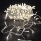 200 LED με Διάφανο Καλώδιο Λευκό Φως Επεκτεινόμενο Σταθερό 10m Εσωτερ. & Εξωτ. Χώρου Iliadis 75026