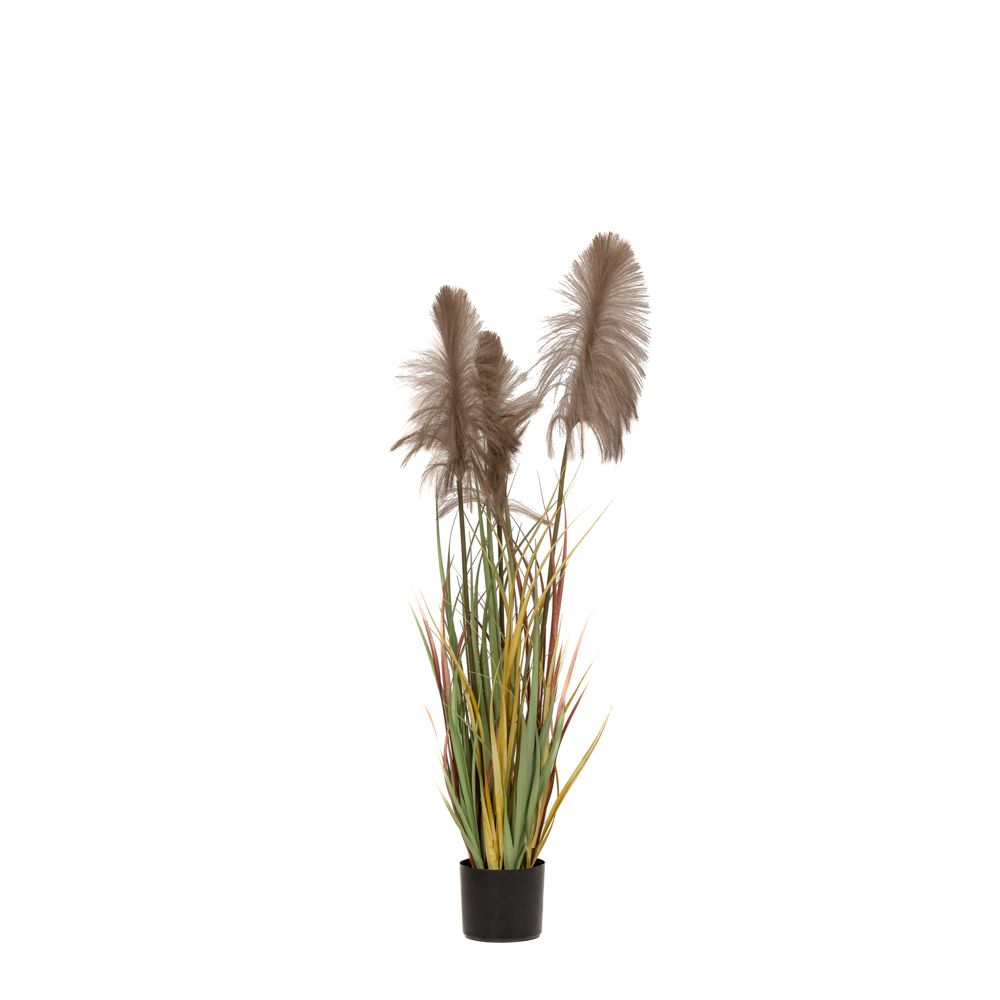 Τεχνητό Φυτό Pampas Grass 125cm σε Πλαστική Γλάστρα Iliadis Natural 85070