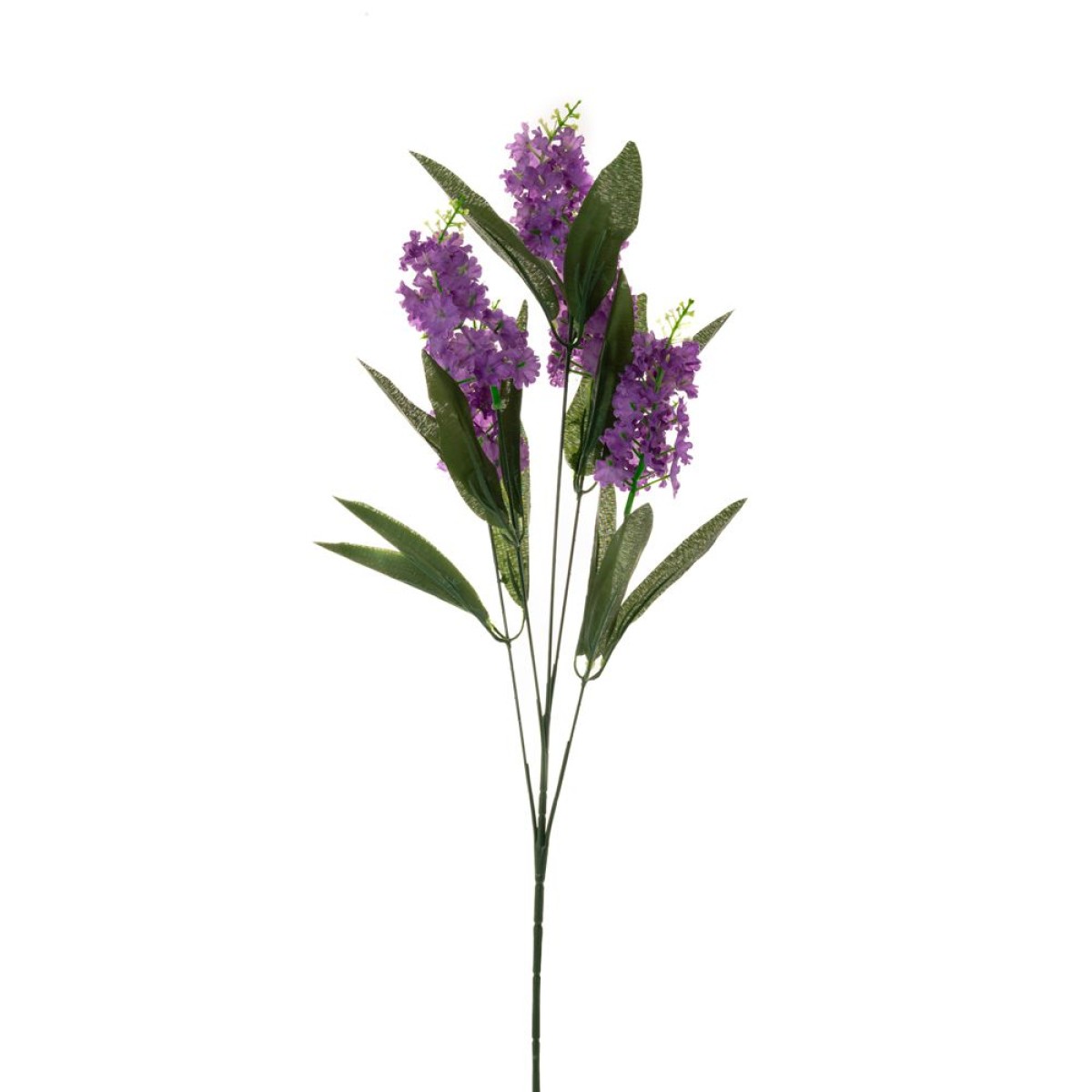 Κλαδί Διακοσμητικό 60cm με 5 Λεβάντες 