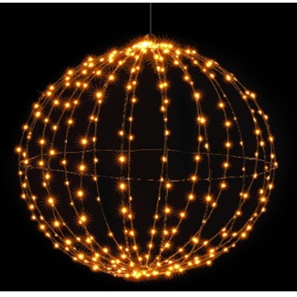 ΜΑΥΡΗ ΜΕΤΑΛΛΙΚΗ ΜΠΑΛΑ Φ50ΕΚ ΜΕ 320 LED ΛΑΜΠΑΚΙΑ ΘΕΡΜΟ ΛΕΥΚΟ