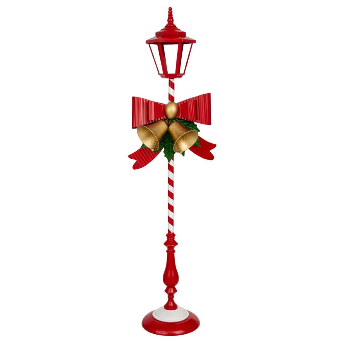 ΚΟΚΚΙΝΟ ΜΕΤΑΛΛΙΚΟ ΦΑΝΑΡΙ ΜΕ ΚΟΚΚΙΝΟ ΦΙΟΓΚΟ ΚΑΙ ΧΡΥΣΑ ΚΑΜΠΑΝΑΚΙΑ 49Χ32Χ173ΕΚ