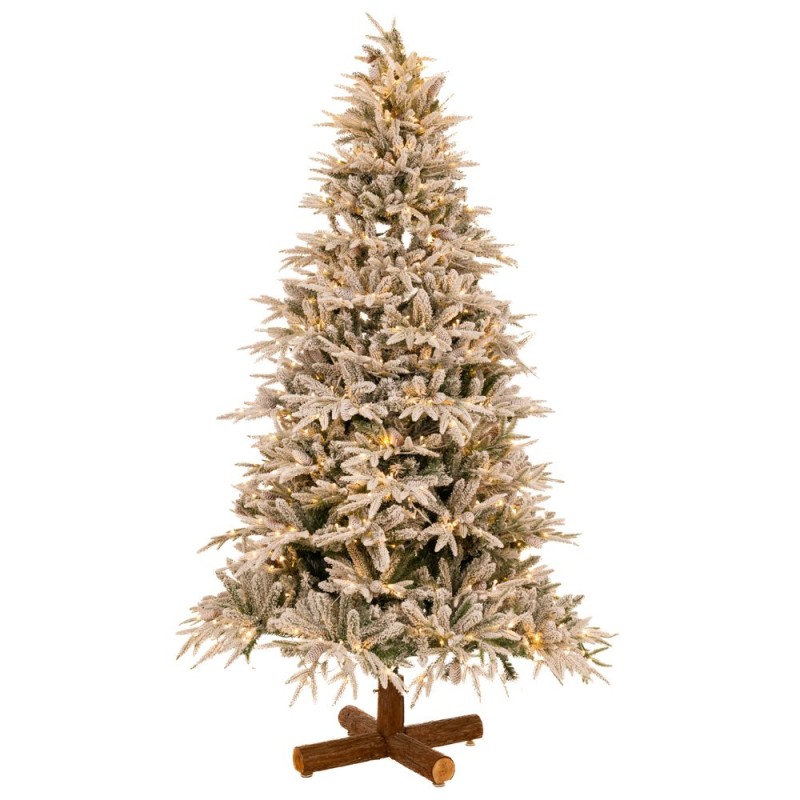Χριστουγεννιάτικο Δένδρο PRE LIT SNOWY JERSEY PINE 240εκ. με 1000 led θερμό λευκό και πολύχρωμα - Iliadis Decoration 90553