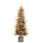 Χριστουγεννιάτικο Δέντρο PRE-LIT ICELAND POTTED FIR 150εκ με 100 LED Θερμά Λευκά & Πολύχρωμα Λαμπάκια 90554