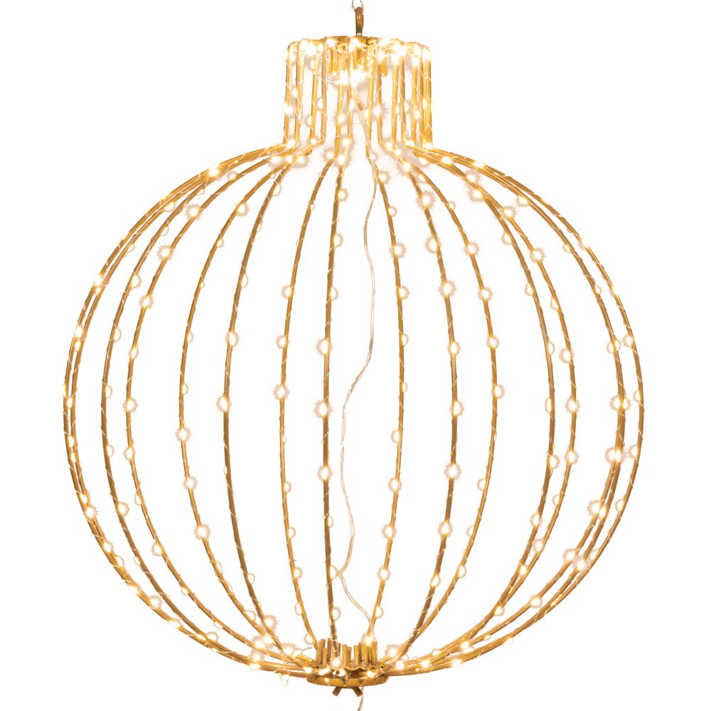 ΧΡΥΣΗ ΜΕΤΑΛΛΙΚΗ ΜΠΑΛΑ Φ56ΕΚ ΜΕ 320 LED ΘΕΡΜΟ ΛΕΥΚΟ IP44