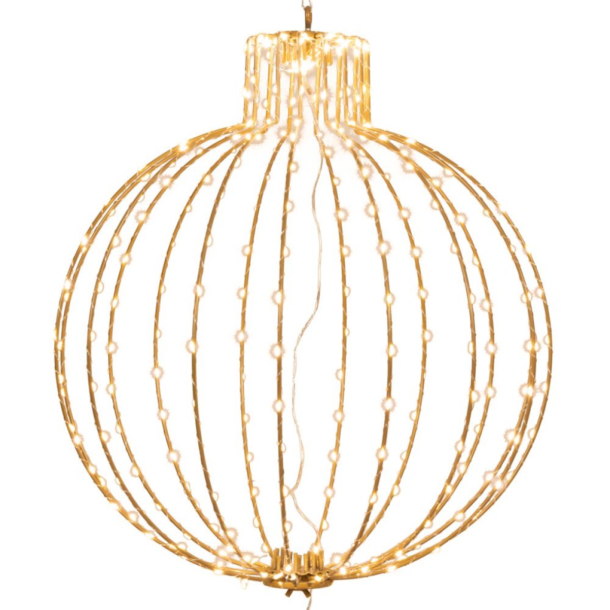 ΧΡΥΣΗ ΜΕΤΑΛΛΙΚΗ ΜΠΑΛΑ Φ56ΕΚ ΜΕ 320 LED ΘΕΡΜΟ ΛΕΥΚΟ IP44