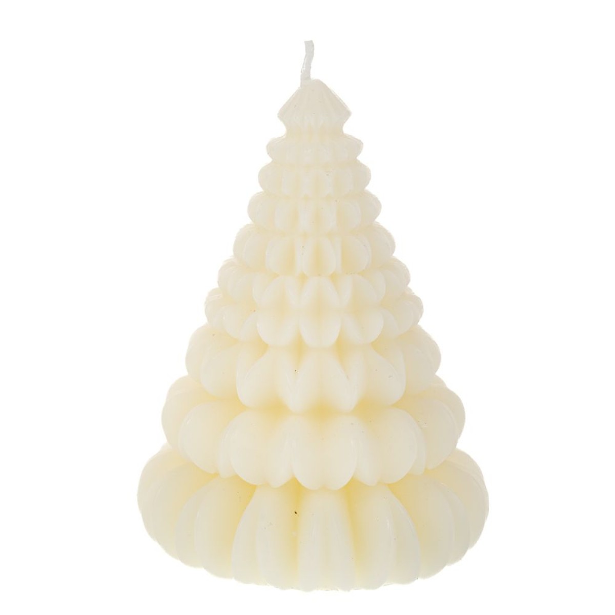 Χειροποίητο Αρωματικό Κερί Χριστουγεννιάτικου Δέντρου (Φ9x14) Κρεμ Iliadis Decoration 91601