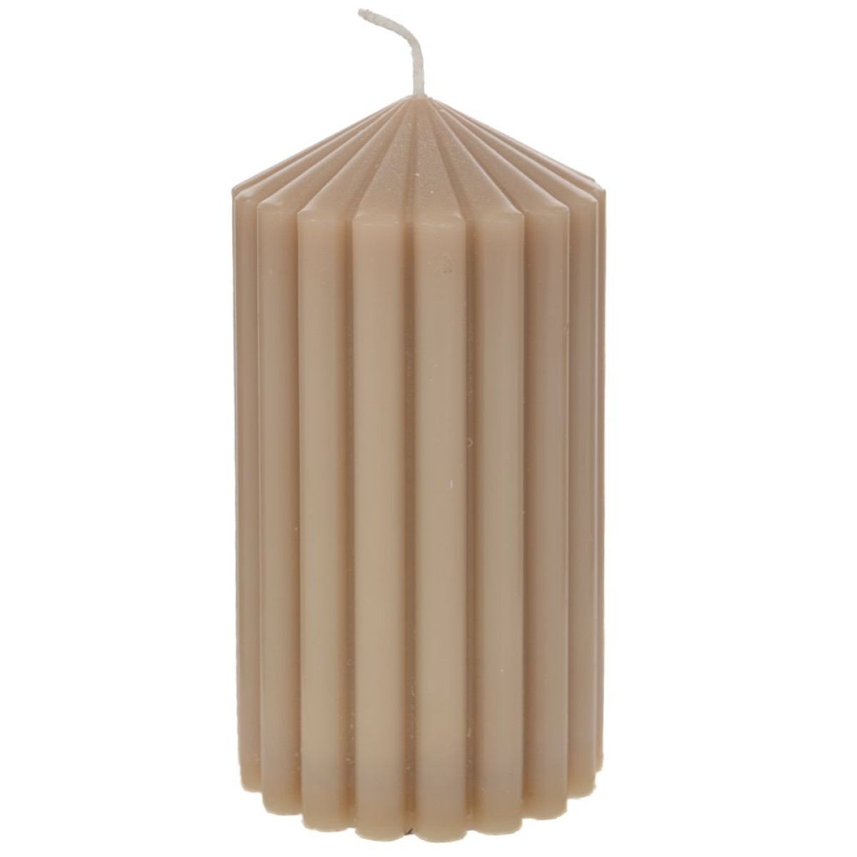 Διακοσμητικό Κερί Σομών Ριγέ (7x13) – Κομψό Κερί Υψηλής Ποιότητας για Minimal & Μοντέρνα Διακόσμηση