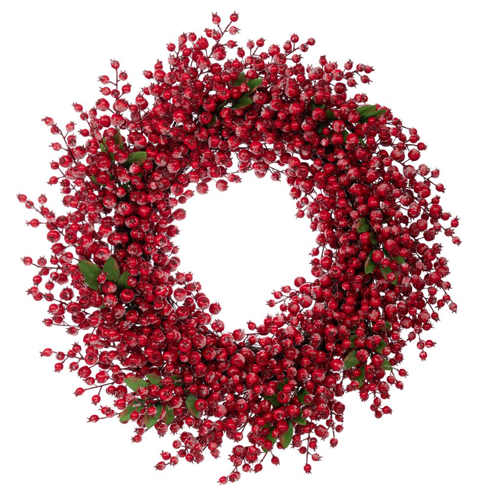 Χριστουγεννιάτικο Στεφάνι 73εκ με berries Iliadis 93431