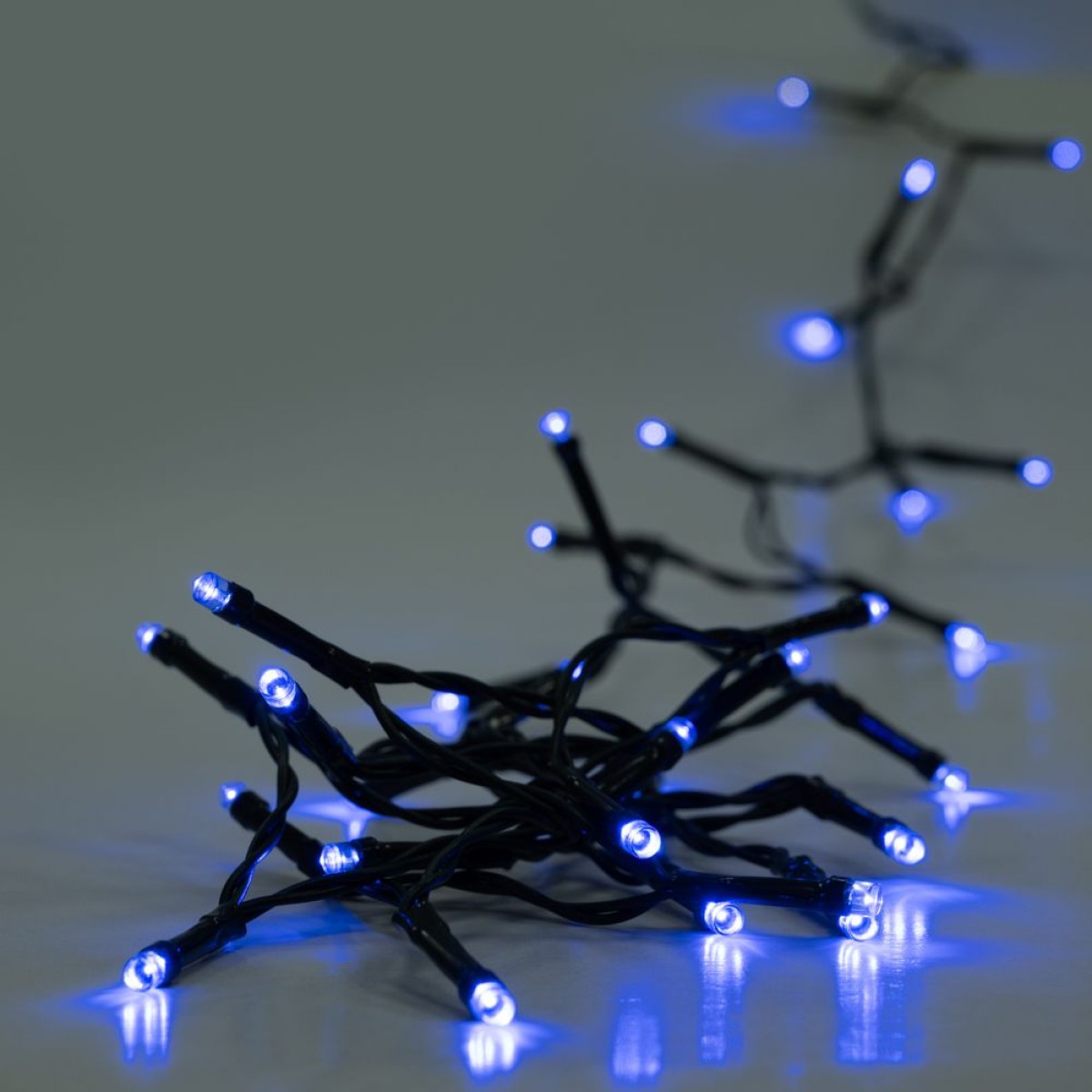 100 LED με Πράσινο Καλώδιο Μπλε Φως 8 Προγράμματα 5m Εσωτερ. & Εξωτ. Χώρου Iliadis 68806