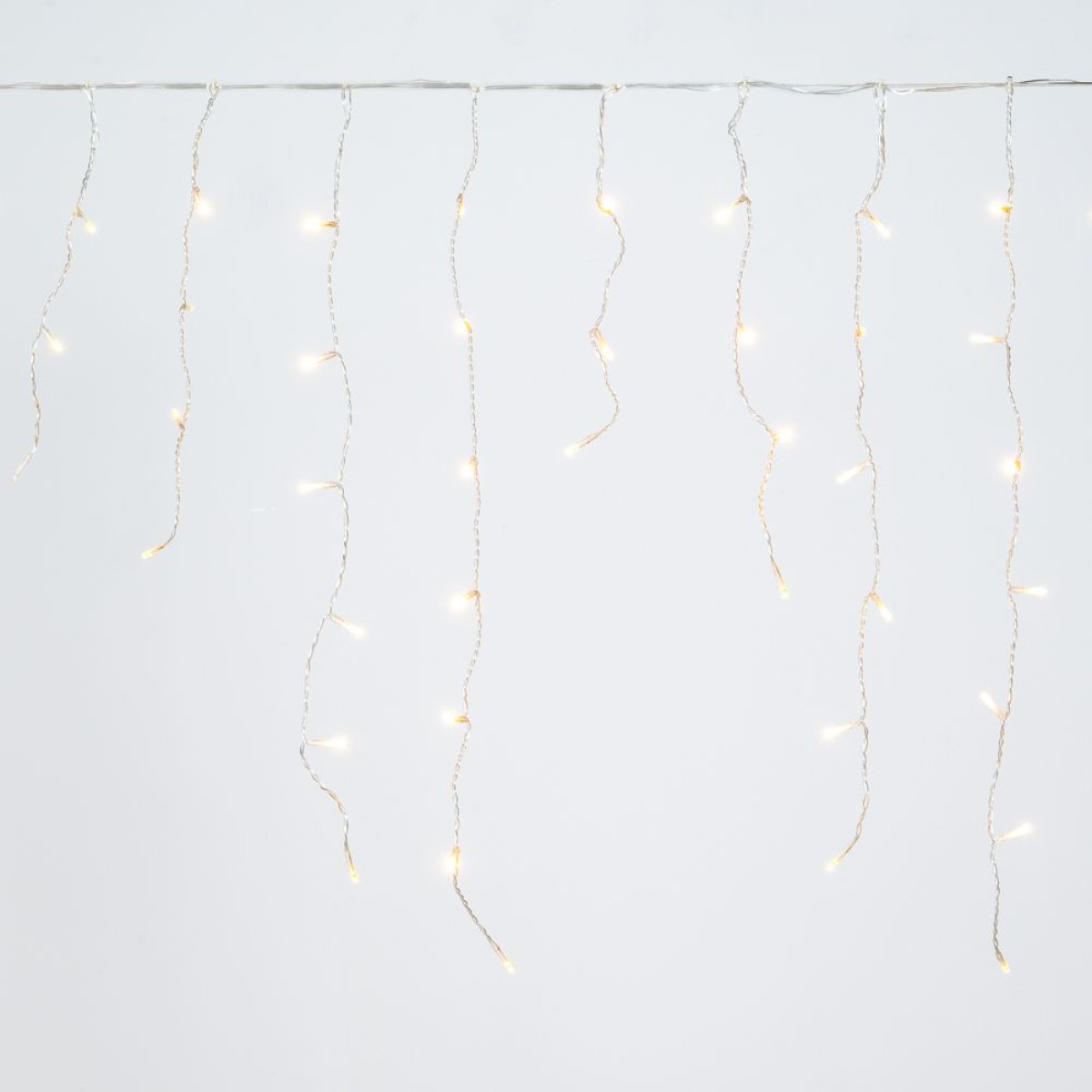 150 LED Σταλακτίτης με Διάφανο Καλώδιο Λευκό Φως Επεκτεινόμενο Σταθερό 60x300cm Εσωτερ. & Εξωτ. Χώρου Iliadis 73504