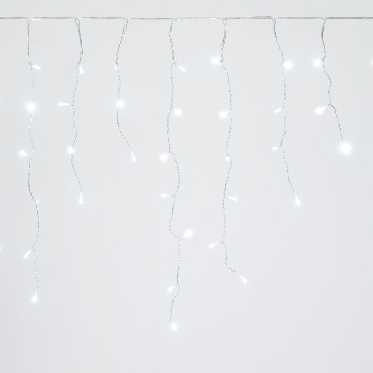 150 LED Σταλακτίτης με Διάφανο Καλώδιο Λευκό του Πάγου Φως Επεκτεινόμενο Σταθερό 60x300cm Εσωτερ. & Εξωτ. Χώρου Iliadis 73505