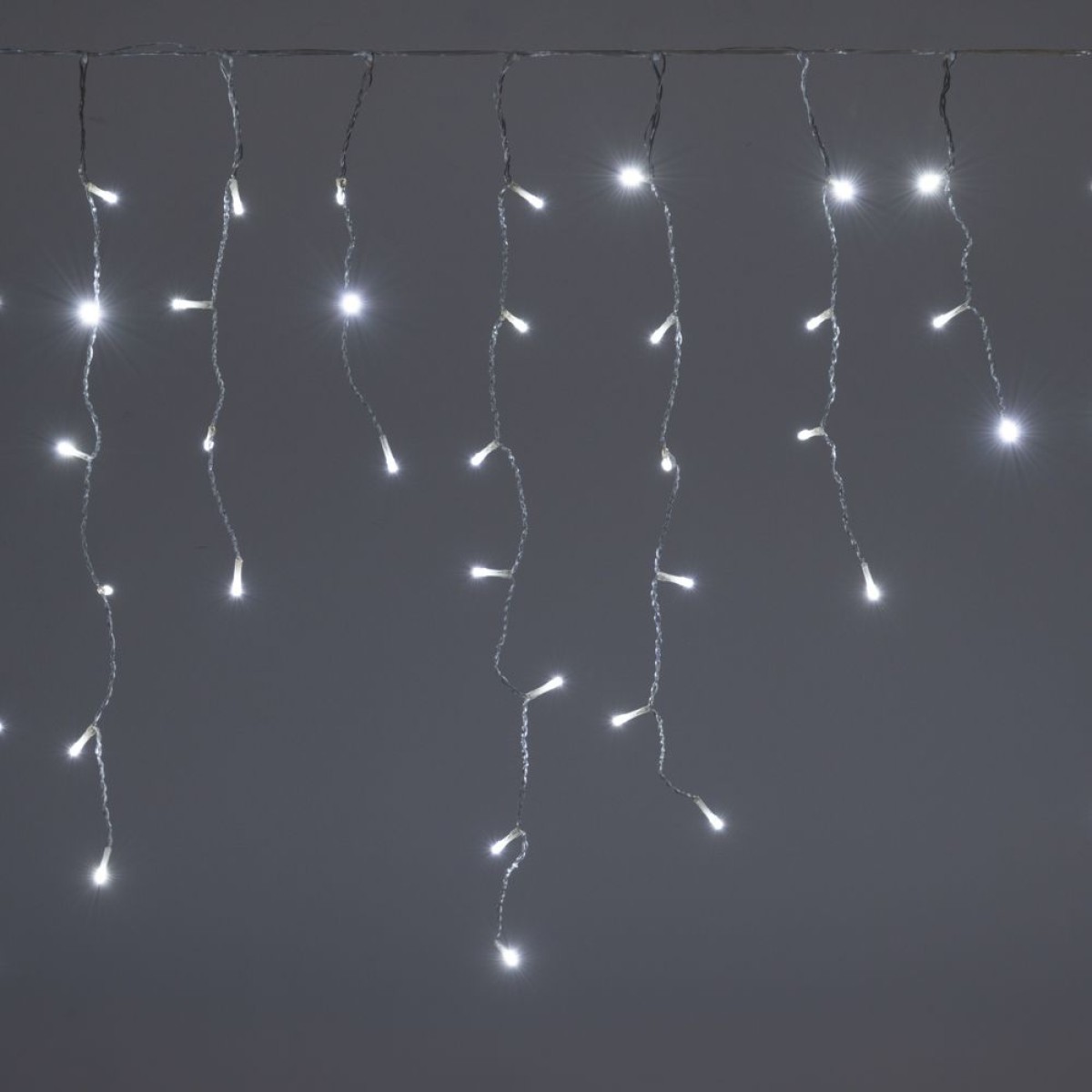 150 LED Σταλακτίτης με Διάφανο Καλώδιο Λευκό του Πάγου Φως Επεκτεινόμενο Σταθερό 60x300cm Εσωτερ. & Εξωτ. Χώρου Iliadis 73505