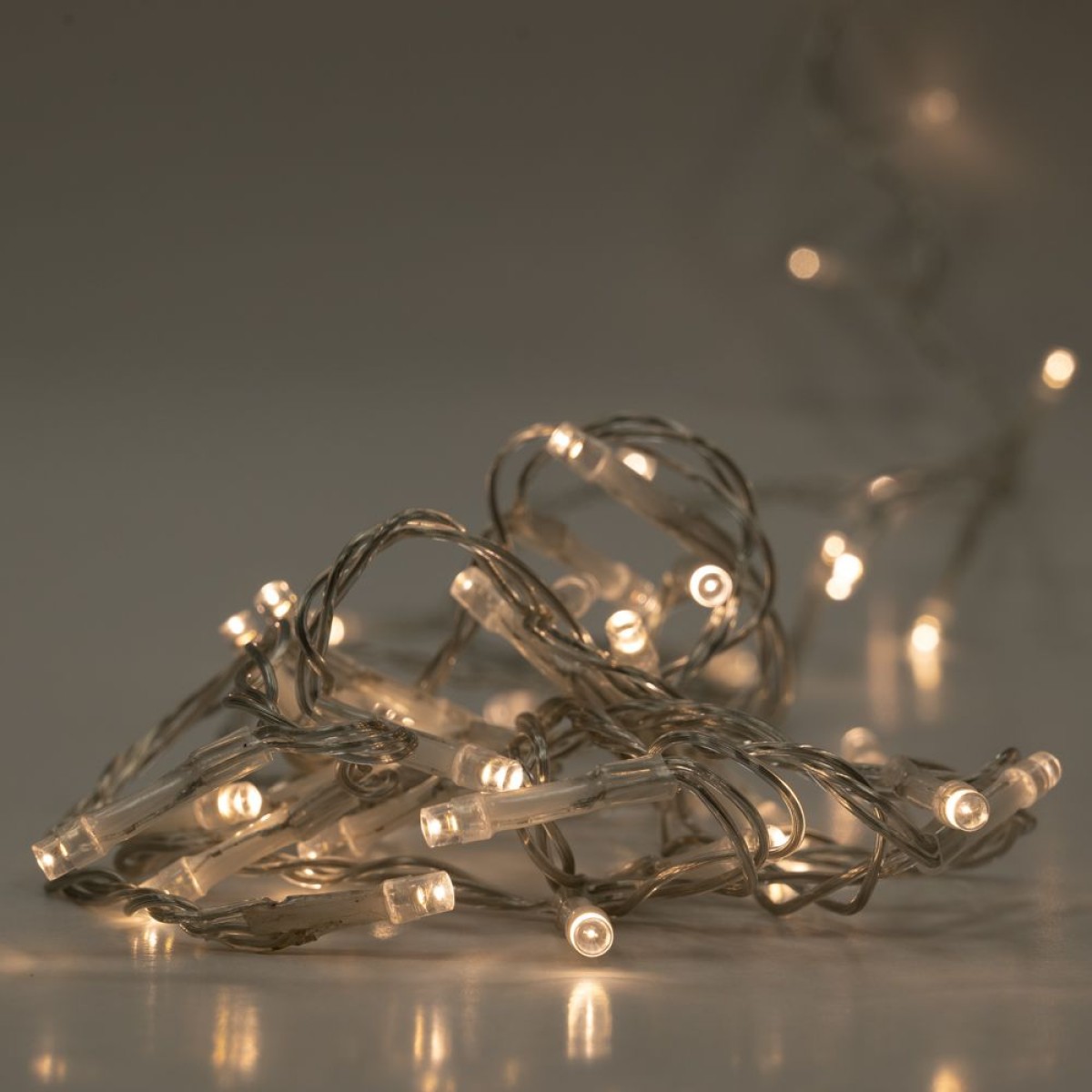 100 LED με Διάφανο Καλώδιο Λευκό Φως 8 Προγράμματα 5m Εσωτερ. & Εξωτ. Χώρου Iliadis 75018