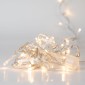 200 LED με Διάφανο Καλώδιο Λευκό Φως Επεκτεινόμενο Σταθερό 10m Εσωτερ. & Εξωτ. Χώρου Iliadis 75026